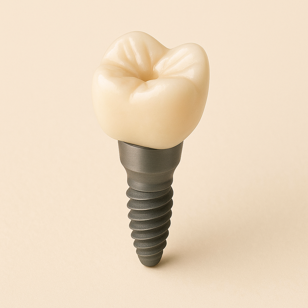 Screw retained implant crown: Emax